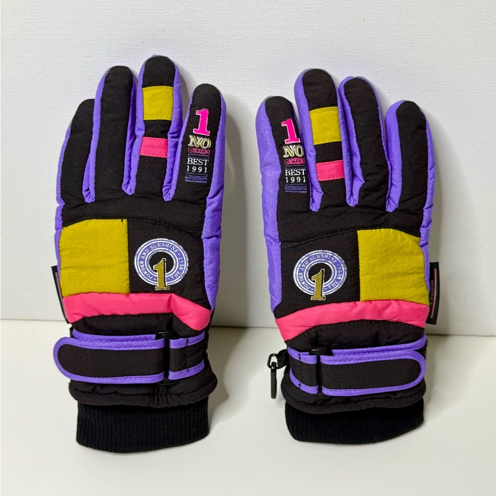 Colorful Vintage Youth Winter Gloves